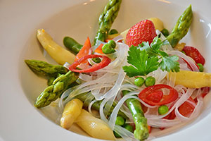 asperge cuite à l'eau