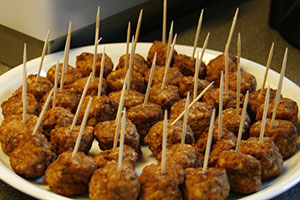 boeuf boulettes cuites