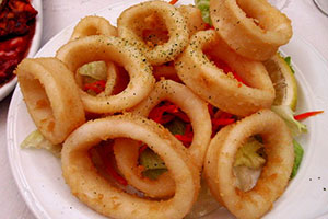 calamar ou encornet à la romaine en beignet