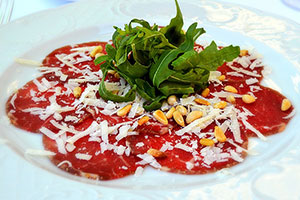 carpaccio de boeuf avec marinade