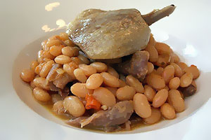 cassoulet au canard ou oie en boîte