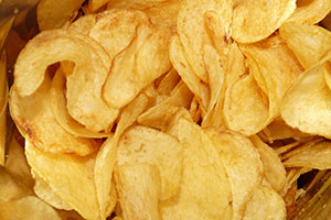 chips de pomme de terre et assimilés allégées en matière grasse