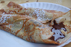 crêpe maison fourrée au chocolat