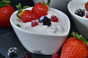 dessert lacté infantile nature sucré ou aux fruits