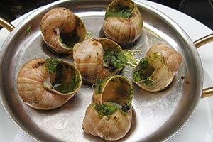 escargot sans matière grasse ajoutée cuit