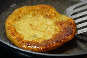 palet ou galette de légumes pré-frit surgelé cuit