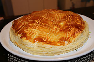 galette des rois feuilletée fourrée frangipane et pithiviers