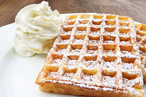 gaufre croustillante nature ou sucrée préemballée