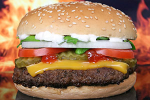 hamburger du fast food