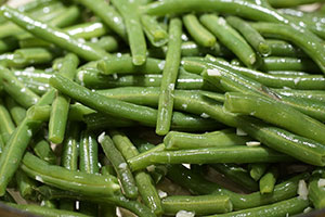 haricots verts en boîte égouttés