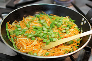 julienne ou brunoise de légumes surgelée