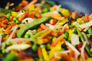 poêlée de légumes assaisonnés grillée méridionale ou méditerranéenne surgelée