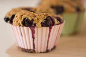 muffin aux myrtilles ou au chocolat