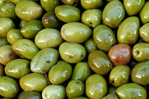 olive verte fourrée ou farcie