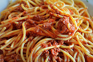 pâtes à la bolognaise spaghetti tagliatelles