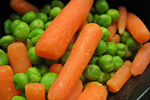 petits pois carottes en boîte égouttés