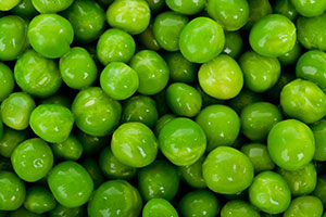 petits pois en boîte égouttés