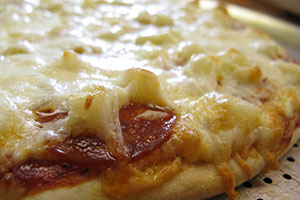 pizza type raclette ou tartiflette