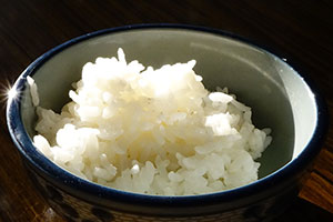 riz blanc étuvé