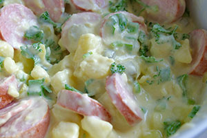 salade de pommes de terre à la piémontaise préemballée