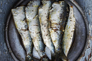 sardine à l'huile en boîte égouttée