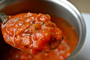 sauce tomate aux oignons préemballée