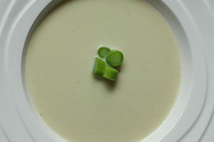 soupe aux asperges déshydratée reconstituée