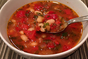 soupe chorba frik à base de viande et de frik