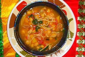 soupe marocaine déshydratée reconstituée