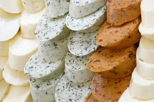 fromage en barquette à tartiner ou coque fromagère non affinée environ 25% mg