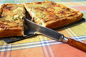 tarte ou tourte aux poireaux