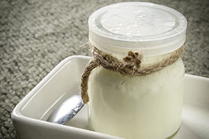 yaourt aromatisé sucré à la crème